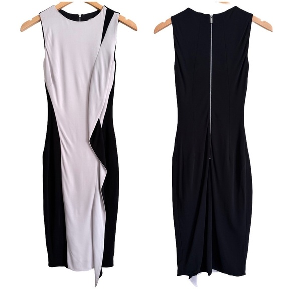 KAREN MILLEN Preppy Formal Evening Feminine Classic Stretchy Pencil Dress 2 NWT - Picture 1 of 10